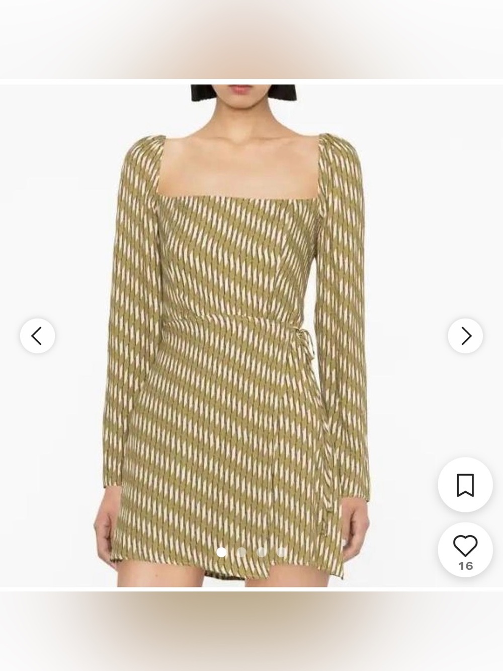 Reformation Rosalie Dress in Linoleum Size 6